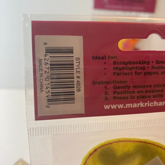 Scrapbook Embellishments Felt Stickers Party Balloon Stars Paper Crafts Cards - Picture 8 of 13